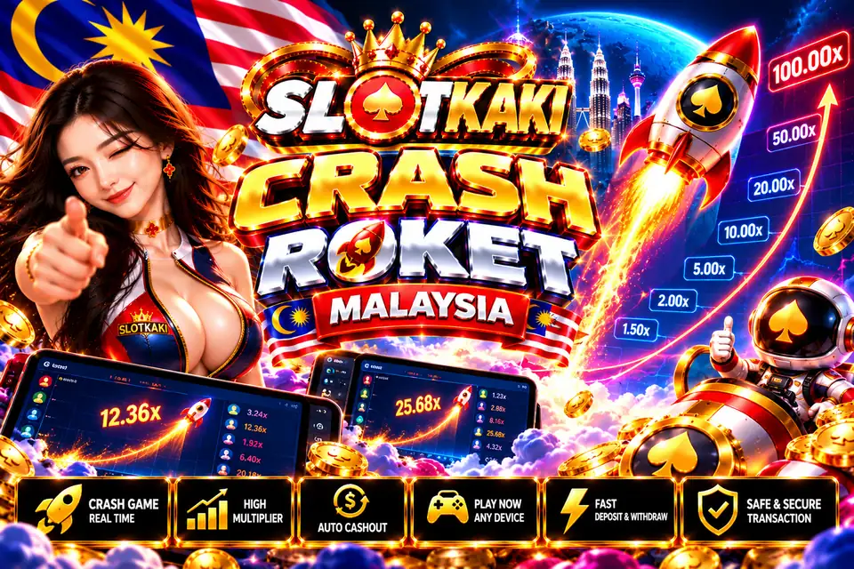 Permainan crash SlotKaki dengan pengganda masa nyata
